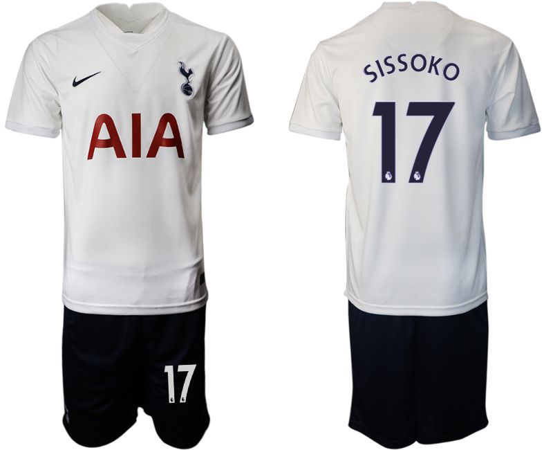 Men 2021-2022 Club Tottenham home white #17 Nike Soccer Jersey->tottenham jersey->Soccer Club Jersey